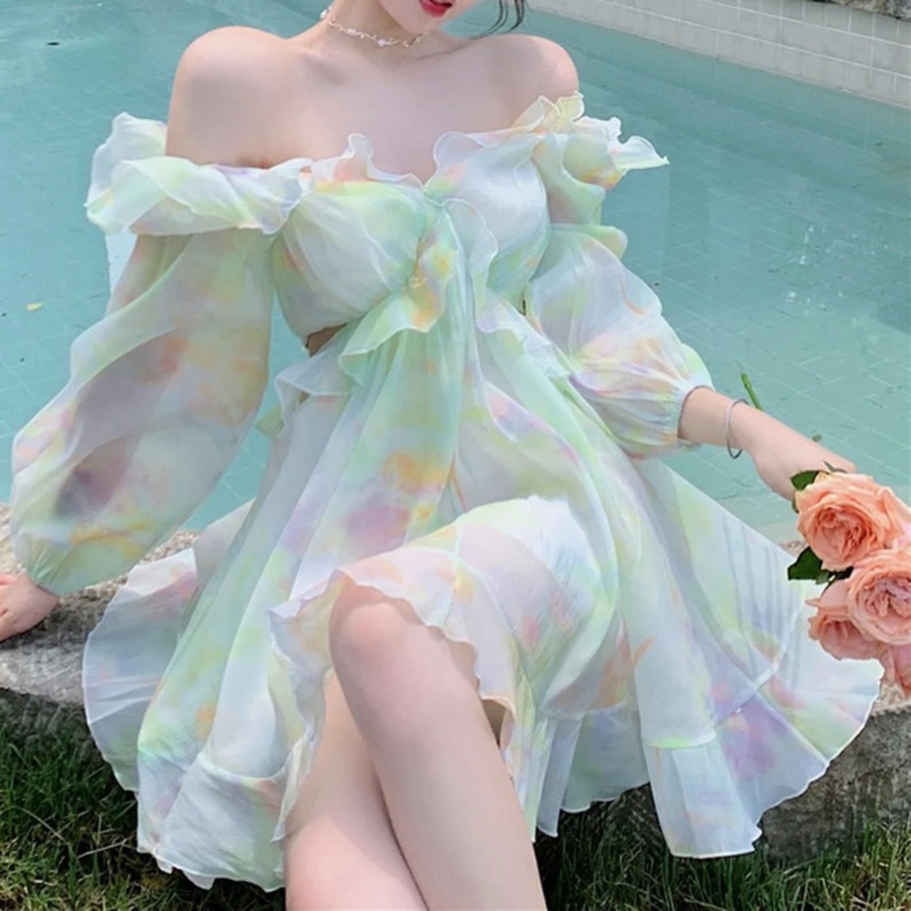 French Fairy Dress,Victorian Dress,Cottagecore Dress,Vacation Dress,Beach Dress